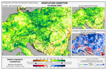 Dopady na vegetaci - Evropa - 10. březen 2024