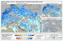 Index půdní vláhy - Evropa - 6. únor 2025